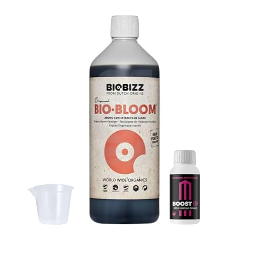 GROWMANIA Bio Bloom von BioBizz 1L + Probe Boost Up von Up Nutrients + Messbecher | Biobloom organischer Dünger für vollständige Blüte | Geeignet für alle Pflanzenarten GROWMANIA Bio Bloom von BioBizz 1L + Probe Boost Up von Up Nutrients + Messbecher | Biobloom organischer Dünger für vollständige Blüte | Geeignet für alle Pflanzenarten von GROWMANIA.ES