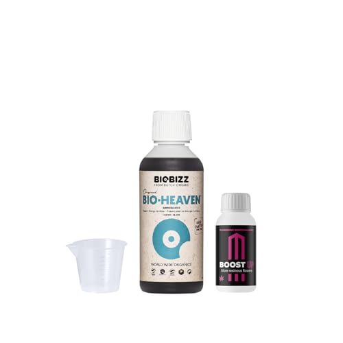 GROWMANIA Bio Heaven von BioBizz 250 ml + Probe Boost Up von Up Nutrients + Messbecher | Organischer Vitalitätsstimulator für Pflanzen | Für kleine Gärten und Blumentöpfe GROWMANIA Bio Heaven von BioBizz 250 ml + Probe Boost Up von Up Nutrients + Messbecher | Organischer Vitalitätsstimulator für Pflanzen | Für kleine Gärten und Blumentöpfe von GROWMANIA.ES