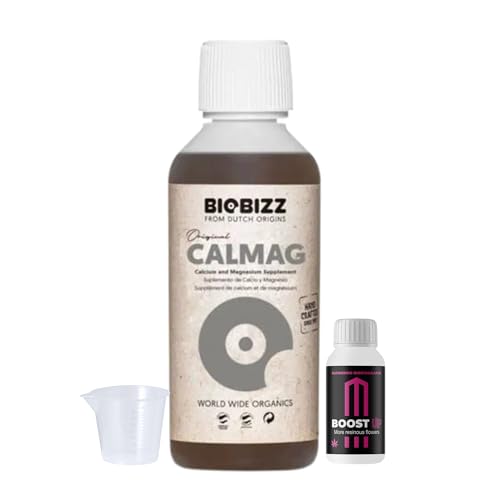 GROWMANIA Cal Mag von BioBizz 250 ml + Probe Boost Up von Up Nutrients + Messbecher | Kalzium- und Magnesiumzusatz | Für kleine Plantagen und Topfkulturen GROWMANIA Cal Mag von BioBizz 250 ml + Probe Boost Up von Up Nutrients + Messbecher | Kalzium- und Magnesiumzusatz | Für kleine Plantagen und Topfkulturen von GROWMANIA.ES