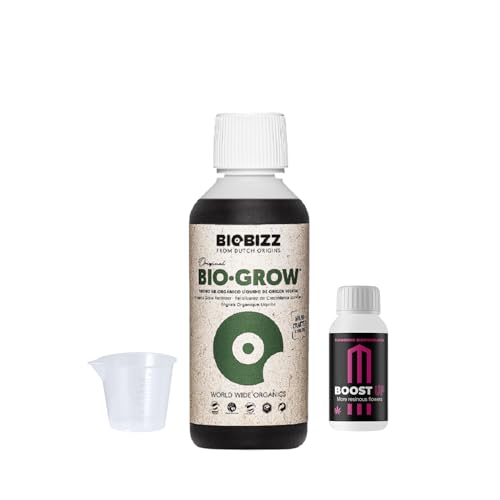 GROWMANIA Pack Bio Grow von BioBizz 250 ML + Probe Boost Up von Up Nutrients + Messbecher | Biogrow organischer Dünger für vegetatives Wachstum | Ideal für alle Substratarten GROWMANIA Pack Bio Grow von BioBizz 250 ML + Probe Boost Up von Up Nutrients + Messbecher | Biogrow organischer Dünger für vegetatives Wachstum | Ideal für alle Substratarten von GROWMANIA.ES