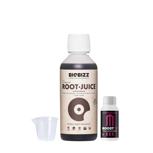 GROWMANIA Root Juice von BioBizz 250 ml + Probe Boost Up von Up Nutrients + Messbecher | Organischer Wurzelstimulator | Für junge Pflanzen und Setzlinge GROWMANIA Root Juice von BioBizz 250 ml + Probe Boost Up von Up Nutrients + Messbecher | Organischer Wurzelstimulator | Für junge Pflanzen und Setzlinge von GROWMANIA.ES
