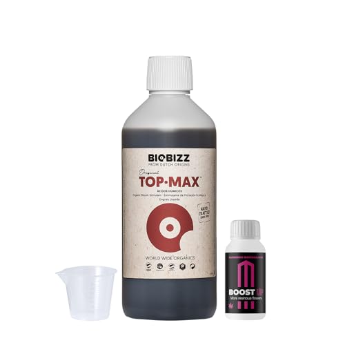 GROWMANIA Top Max von BioBizz 250 ml + Probe Boost Up von Up Nutrients + Messbecher | Organischer Blütenverstärker | Ideal für kleine Kulturen und Töpfe GROWMANIA Top Max von BioBizz 250 ml + Probe Boost Up von Up Nutrients + Messbecher | Organischer Blütenverstärker | Ideal für kleine Kulturen und Töpfe von GROWMANIA.ES