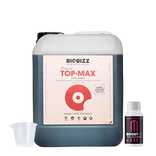 GROWMANIA Top Max von BioBizz 5L + Probe Boost Up von Up Nutrients + Messbecher | Organische Lösung für extensive Blüte | Ideal für große Gärten und Anbauflächen GROWMANIA Top Max von BioBizz 5L + Probe Boost Up von Up Nutrients + Messbecher | Organische Lösung für extensive Blüte | Ideal für große Gärten und Anbauflächen von GROWMANIA.ES
