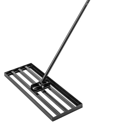 GROWNEER 76 x 25 cm Handy Lawn Levelling Rake with 229cm Handle Garden Lawn Squeegee, Effortless Sand Rake Tool, Rasen Rakel Garten Rechen Scarifier for Yard, Golf Course von GROWNEER