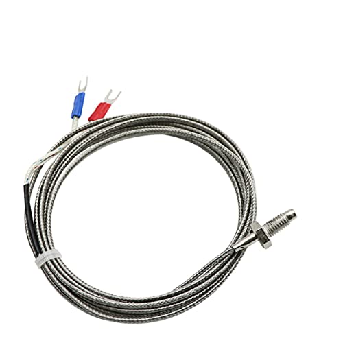 Gewinde M6 Schraube Sonde Temperatursensor Thermoelement PT100 Typ 0-400 ℃ 1/2/3/4/5 m langes Kabel PID-Regler Thermometer-M6 Typ J 5M von GROWWISH