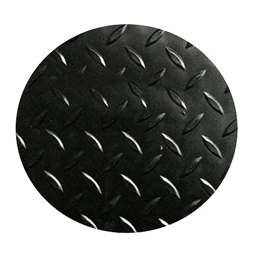 GRRICEPL 1,5 Mm Dick Garagenboden Gummimatte, Haushalt rutschfest PVC-Bodenmatte, Boden Schutzmatte, für Garage Industrie Heim Fitnessstudio (Farbe : Schwarz, Größe : 1x2m) von GRRICEPL