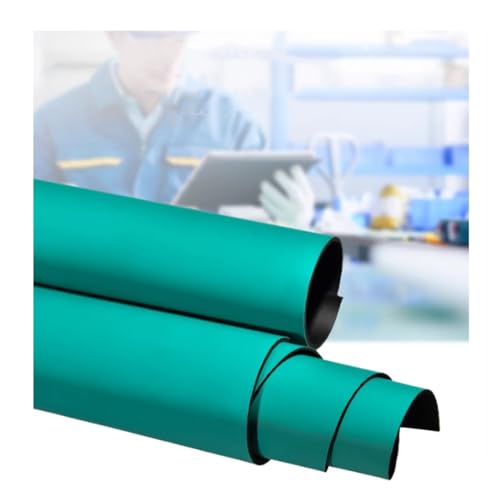 GRRICEPL Antistatische Matte ESD-Erdungsmatte Aus PVC, Schreibtischunterlage Hohe Temperaturbeständigkeit Bis 300 °C, Gute Belastbarkeit Für Werkbänke Und Böden(0.4x10 m/5mm) von GRRICEPL