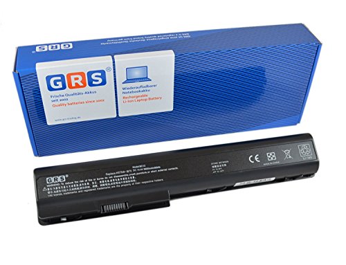 GRS Akku mit 6600mAh für HP Pavilion dv7 HDX X18 dv8t dv7t dv8 ersetzt: 480385-001 GA08 516355-001 KS525AA 464059-141 HSTNN-OB75 516916-001 HSTNN-DB75 HSTNN-IB75 6600mAh, 14,4V 95Wh von GRS