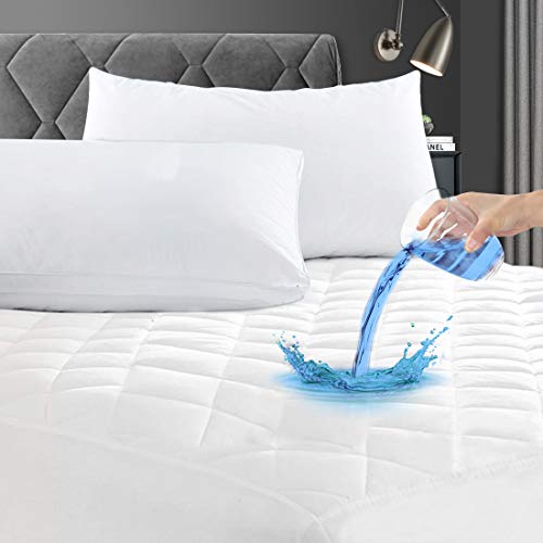 GRT Matratzenschoner Topper Wasserdicht 90x200 cm, Matratzenauflage Spannbettlaken Matratzen Topper Bettlaken Matratzenbezug Atmungsaktiver Weiß, Geräuschlosem Material für Optimalen Schutz Komfort von GRT