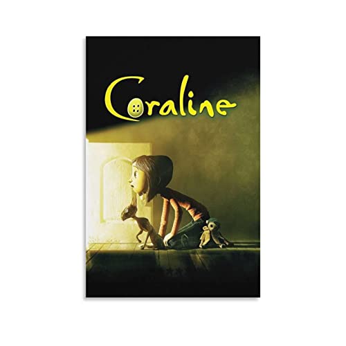 GRTOHY Leinwand Bilder Coraline Classic Animationsfilm Vintage Retro Dekorative Malerei für Home Schlafzimmer Wohnzimmer Dekor Kein Rahmen (30x50cm,Kein Rahmen) von GRTOHY