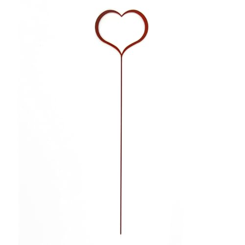 Gruber - Kleiner Gartenstecker für Gartendeko und Balkon Deko | 340 x 80 mm Bodenstecker für Innen- und Außenbereich | Grabschmuck wetterfest, ideal als Gartendeko für draußen, Rostbraun von GRUBER THE SPECIAL ONE