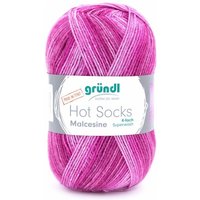 Gründl Wolle Hot Socks Malcesine 4-fach 100 g fuchsia multicolor von GRÜNDL