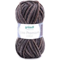 Gründl Wolle Lisa Premium color 50 g sand-anthrazit-stein-color Wolle von GRÜNDL