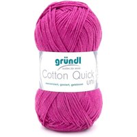 Wolle Cotton Quick 50 g uni orchidee Handarbeit - Gründl von GRÜNDL