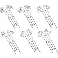 Grüner Jan - 6er-Set Blumenspalier 90x39cm Rankhilfe Blumenstütze Rankgitter Pflanzenstütze von GRÜNER JAN