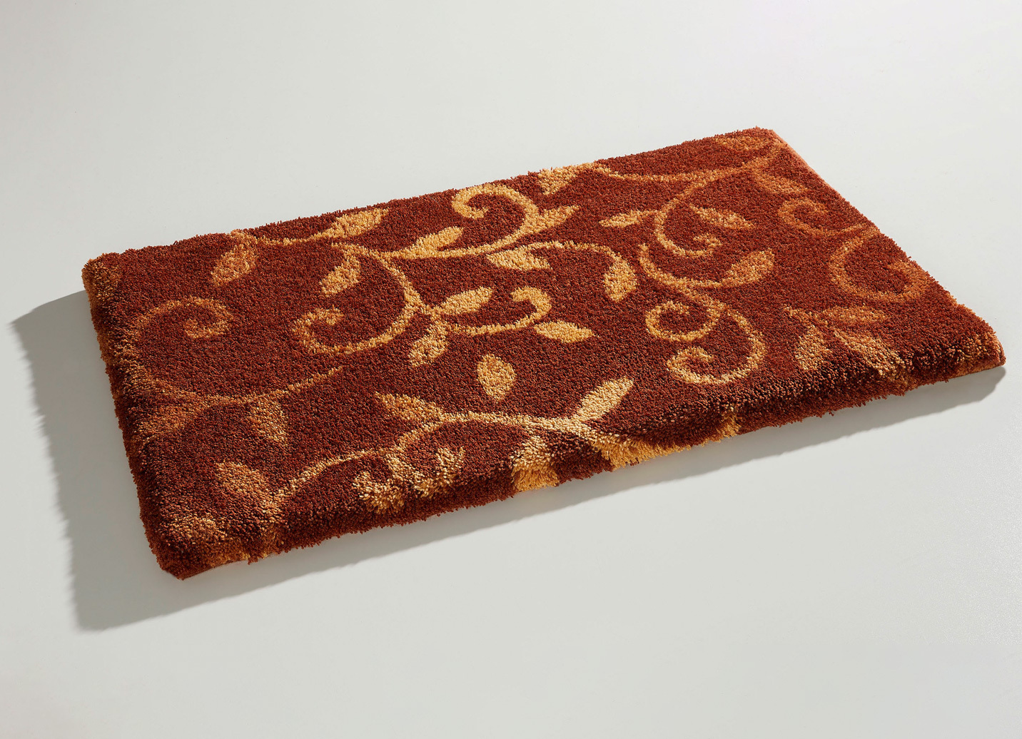 Badgarnitur für Fußbodenheizung geeignet, Größe 100 (Vorleger halbrund, 50/ 80 cm), Terra von GRUND