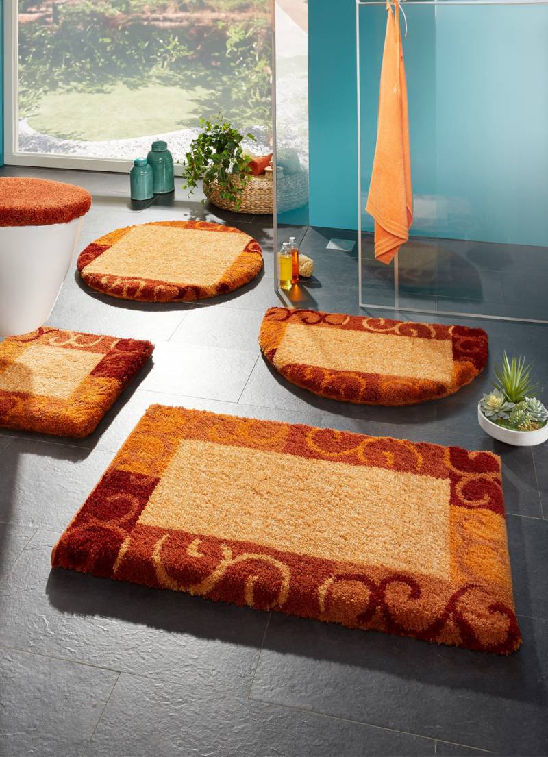 Badgarnitur in Supersoft-Qualität, Größe 109 (Hänge-WC-Vorleger, 50/ 50 cm), Terra von GRUND