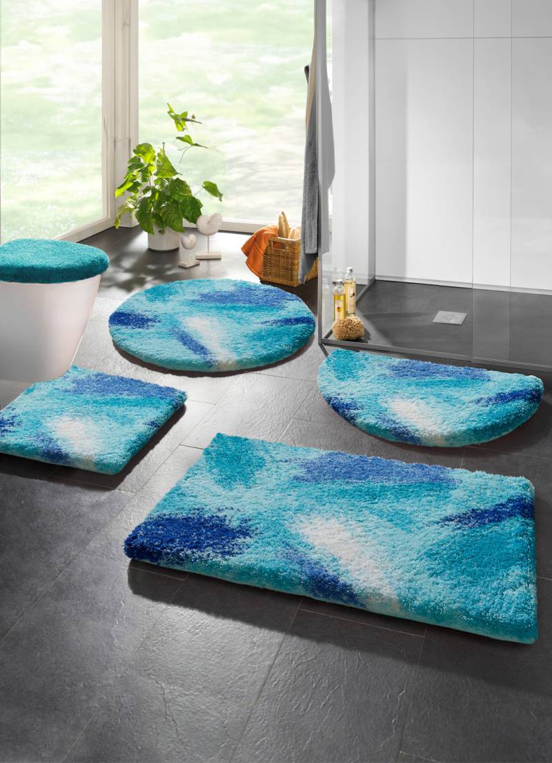Badgarnitur in Supersoft-Qualität von Grund, Größe 104 (Teppich, 70/120 cm), Blau von GRUND