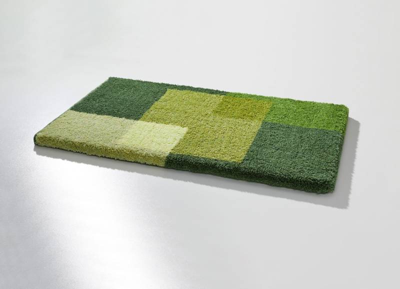 Badgarnitur von Grund mit rutschhemmender Rückseite, Größe 106 (Teppich rund, ø 80 cm), Grün von GRUND