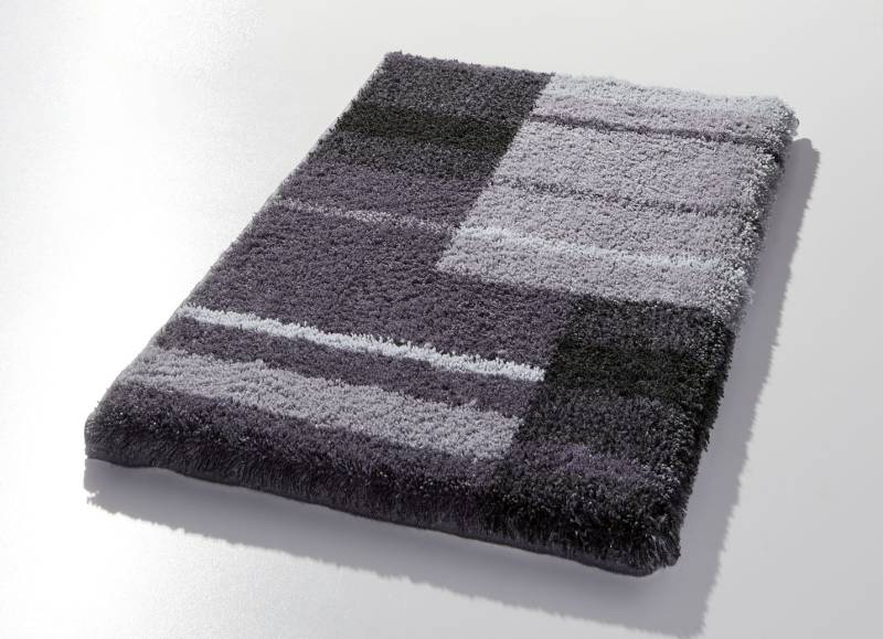 Badvorleger mit rutschhemmender Rückseite von Grund, Größe 105 (Teppich, 80/140 cm), Grau von GRUND