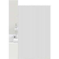 Grund - vertical Duschvorhang 180 x 200 cm Weiß/Grau-17542145 von GRUND