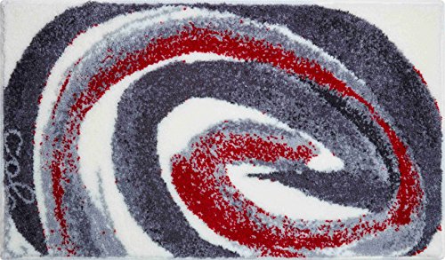 Grund COLANI Exklusiver Designer Badteppich 100% Polyacryl, ultra soft, rutschfest, ÖKO-TEX-zertifiziert, 5 Jahre Garantie, Colani 42, Badematte 70x120 cm, grau-rot Grund COLANI Exklusiver Designer Badteppich 100% Polyacryl, ultra soft, rutschfest, ÖKO-TEX-zertifiziert, 5 Jahre Garantie, Colani 42, Badematte 70x120 cm, grau-rot von Grund