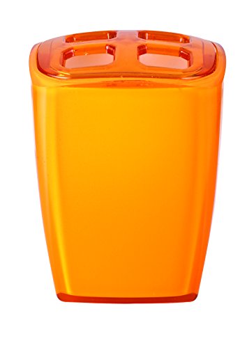 Grund NEON Zahnbürstenbecher 7x6,5x10 cm orange Accessoires, Acryl, 7,6 x 5 x 10 cm Grund NEON Zahnbürstenbecher 7x6,5x10 cm orange Accessoires, Acryl, 7,6 x 5 x 10 cm von Grund