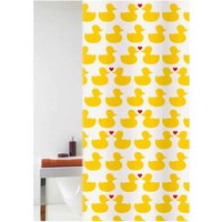 Grund - happy spring Duschvorhang 180 x 200 cm Gelb/Rot-17523145 von GRUND