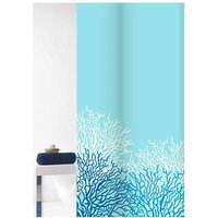 Grund - reef Duschvorhang 180 x 200 cm Weiß/Blau-17538145 von GRUND