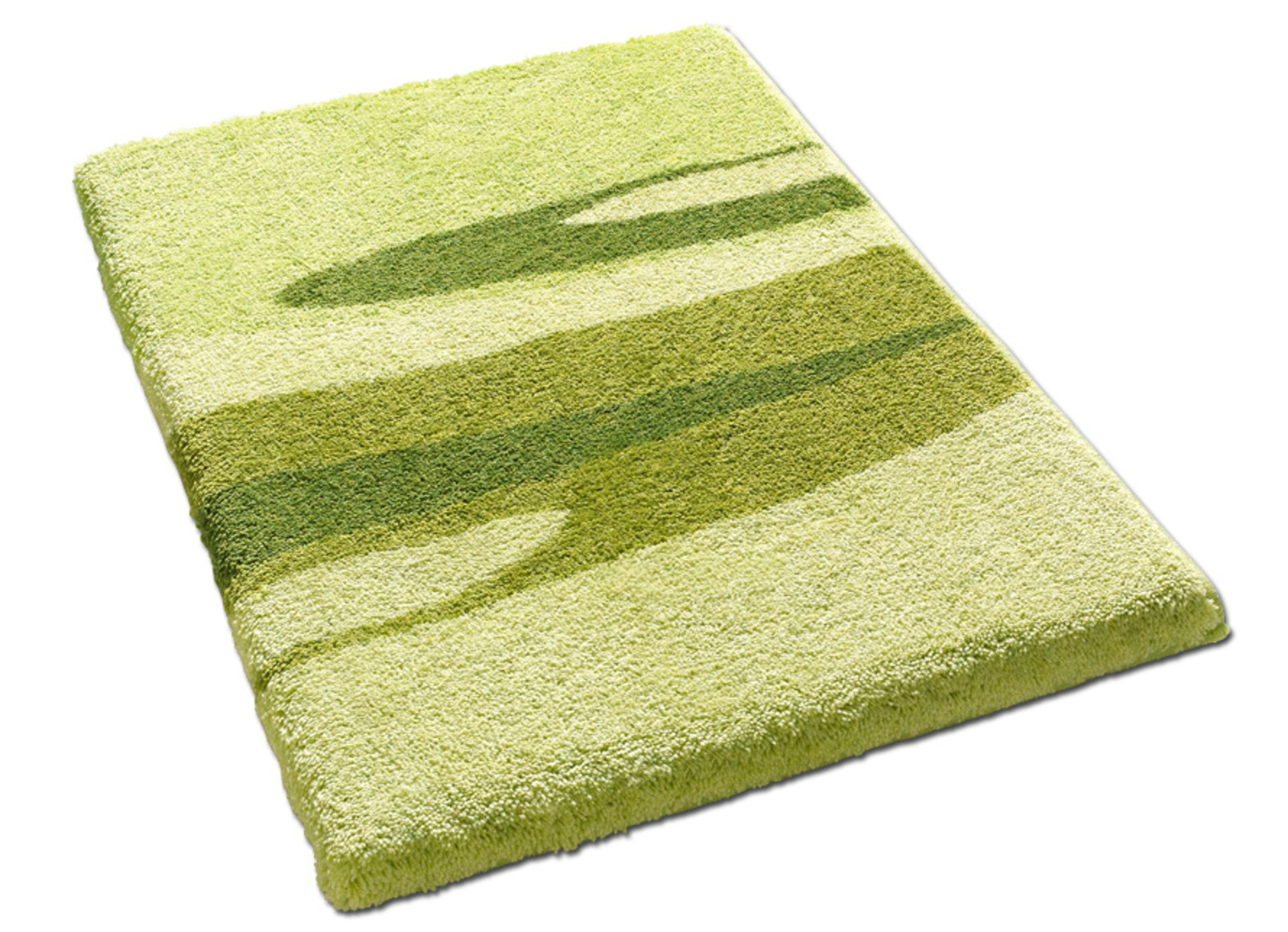 Trockner und Fußbodenheizung geeignete Badgarnitur, Größe 100 (Vorleger halbrund, 50/ 80 cm), Grün von GRUND