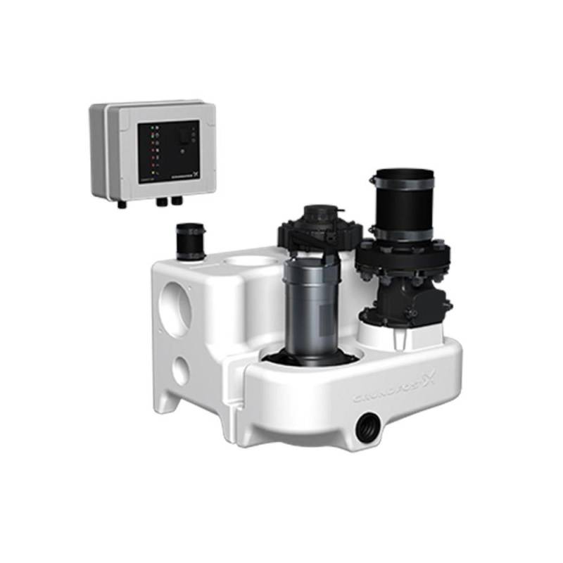 GRUNDFOS Fäkalienhebeanlage Multilift MSS.11.1.2 1x230V 1,1kW Schuko 97901037 von GRUNDFOS