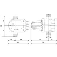 Grundfos Druckmanager PM START Einschaltdruck 1,5 bar von GRUNDFOS