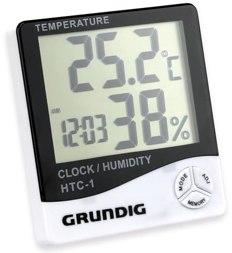 Digital Weather Station Clock with Temperature Humidity Calendar and Timer von GRUNDIG