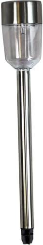 GRUNDIG 60177 Erdspieß Solar 4.5 x 36 cm, 1er pack - Gartenleuchte - Edelstahl - Modern - Silber von GRUNDIG