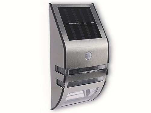 GRUNDIG Außenbeleuchtung - Solar - LED - kabellos - Bewegungsmelder - Edelstahl von GRUNDIG