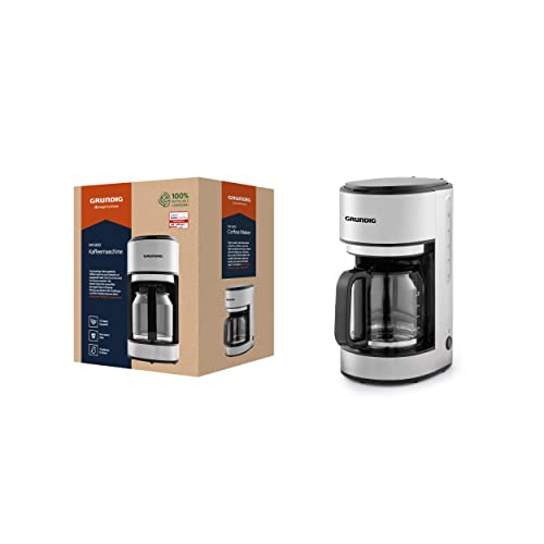 Grundig KM5620 Kaffemaschine, 1000W, 10 Tassen (1,25l), 1000, Edelstahl/Schwarz von GRUNDIG