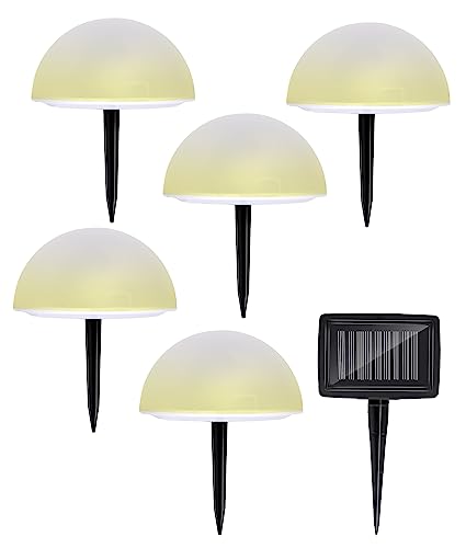 Grundig LED-Solar-Glühbirnen – mit Erdungsstecker – Halbkugel – 5 Stück – Solarpanel – Weiß von Grundig