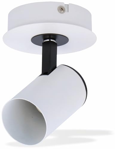 Grundig Aufbaustrahler - 1 Stück - Metall - 360° drehbar - Weiß/Schwarz von GRUNDIG