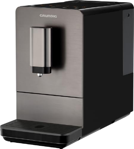 Grundig KVA 4830 Kaffeevollautomat, 1350, Edelstahlfront, 1 Cups, Dark INOX/Schwarz von GRUNDIG