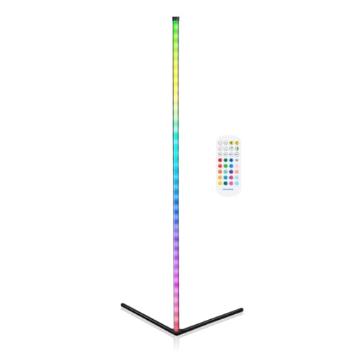 Grundig LED Stehlampe - Eckstehleuchte mit Musikmodus und Fernbedienung - 140 cm - Multicolor Grundig LED Stehlampe - Eckstehleuchte mit Musikmodus und Fernbedienung - 140 cm - Multicolor von GRUNDIG