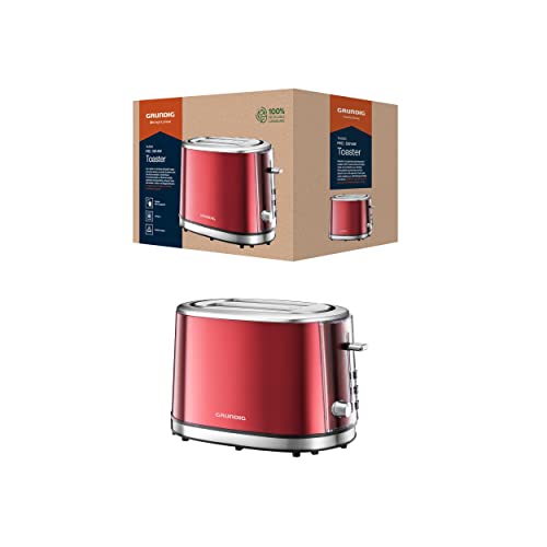 Grundig TA 6330 Toaster Red Sense, 18 centimeters l x 32 centimeters w x 20 centimeters h von GRUNDIG