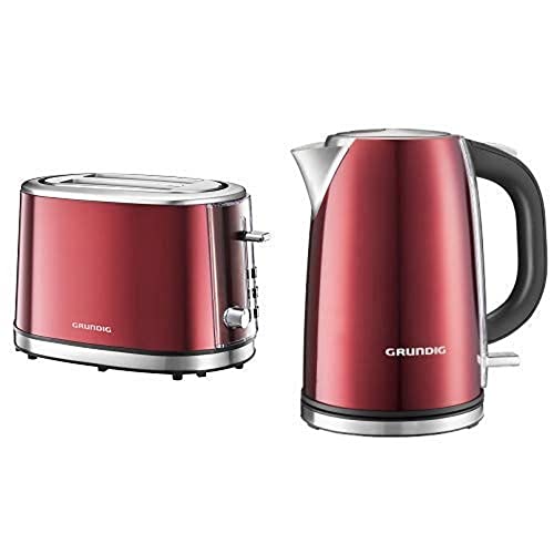 Grundig TA 6330 Toaster Red Sense & Grundig WK 6330 Wasserkocher red Sense von GRUNDIG