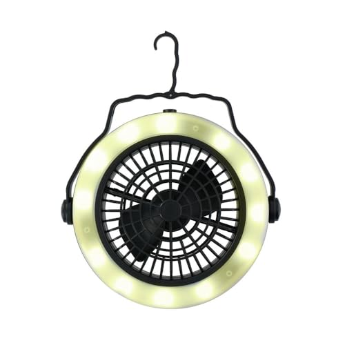 LED-Campingleuchte mit Ventilator GRUNDIG, 12 LEDs von GRUNDIG