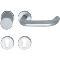 Grundmann - FH-Wechselgarnitur geos 1754/D6K FH-auf Rosette pz, wahlweise, Alu silber eloxiert, 1 Garnitur Zubehör Beschläge Türen von GRUNDMANN