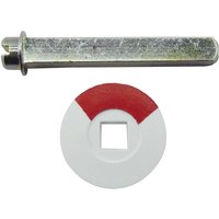 Grundmann - Notöffner für WC,-Langschilder und Rosetten mit Sichtschlitz, Stahl gelb passiviert, 1 Stück Zubehör Türbeschläge von GRUNDMANN