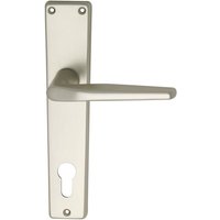 Türbeschlag WG 2000 Türgriff für Innentür auf Schild PZ 88 Aluminium neusilber Türbeschlag WG 2000 Türgriff für Innentür auf Schild PZ 88 Aluminium neusilber von GRUNDMANN