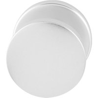 Grundmann - Türknopf Flachform - auf Rosette ohne Schraublöchern, ø 45mm fest, silber eloxiert, 1 Stück Zubehör Türbeschläge von GRUNDMANN