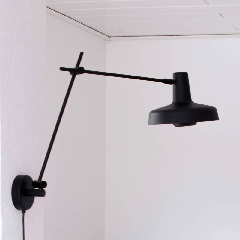 GRUPA Arigato Wand 1-flammig 70cm Ø23cm schwarz von GRUPA