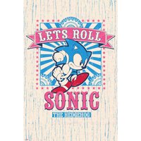 Poster sonic let's roll von GRUPO ERIK