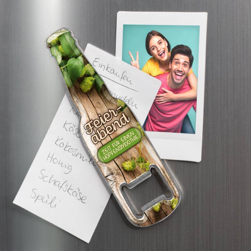 Flaschenöffner mit Magnet »Feierabend« Flaschenöffner mit Magnet »Feierabend« von GRUSS&CO